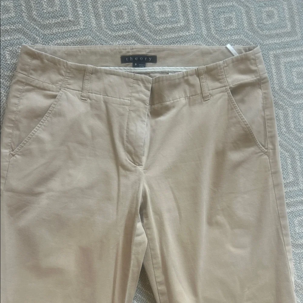 Theory Beige Chino Pants - Picture 1 of 5